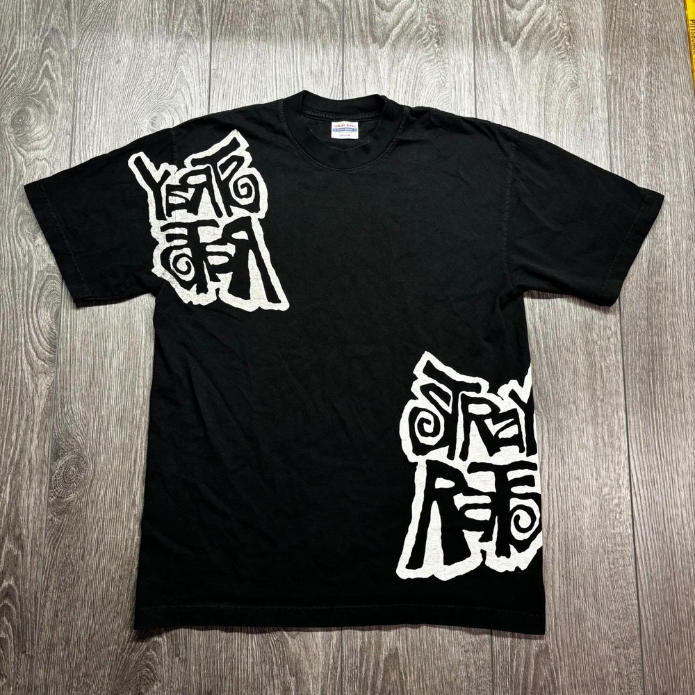 Stray Rats Logo T Shirt Black Graphic Tee Streetwear Size Medium